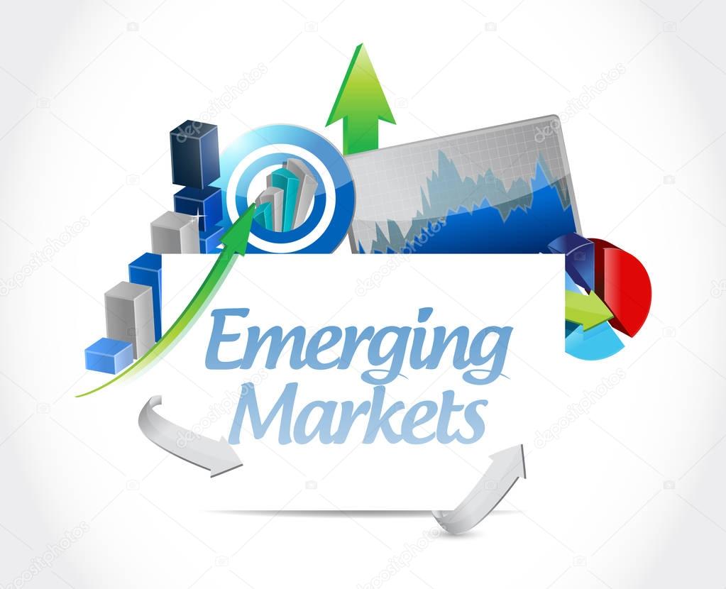 emerging markets concept illustration design graphic