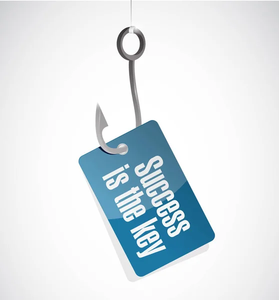 Success is the key hook sign concept — Stock Photo, Image