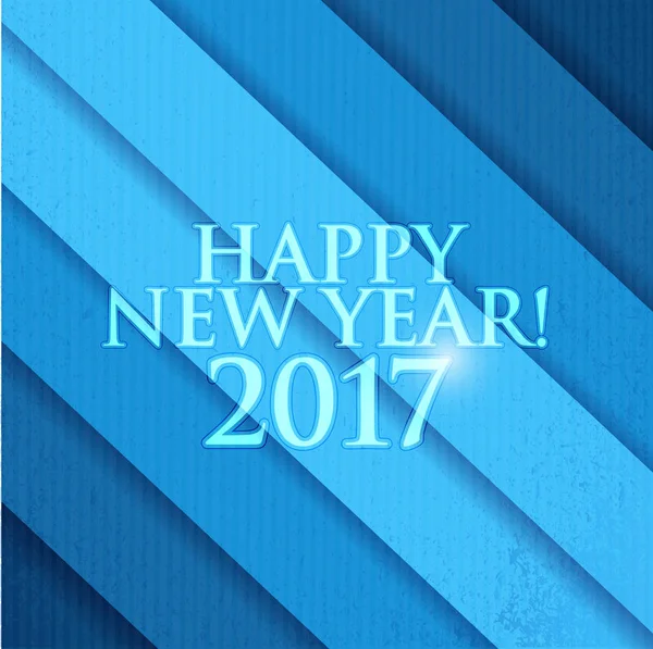 2017 frohes neues Jahr. blauer Hintergrund — Stockfoto