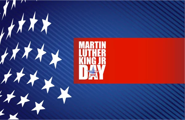 Martin Luther King JR day sign us stars — Stock Photo, Image