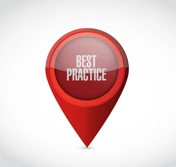 Best practice concetto di segno puntatore — Foto Stock