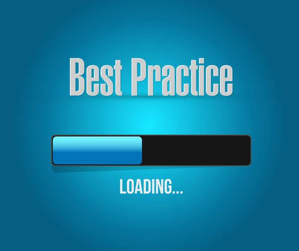 Best practice loading bar sign concept — Stock Photo, Image