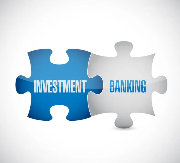 Valuta-konceptet, Investment Banking på pussel — Stockfoto