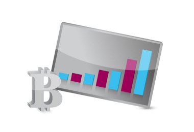 bitcoin roket fiyatları illüstrasyon