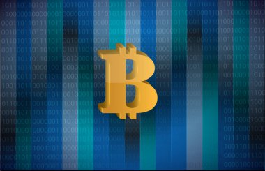 bitcoin ikili arka plan para kavramı