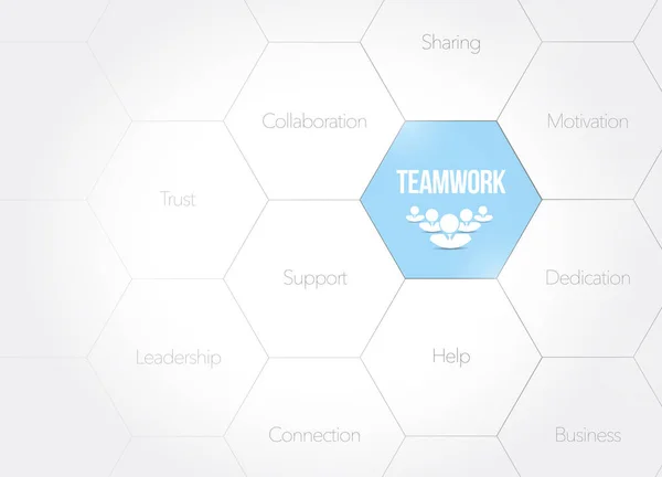 teamwork business diagram concept illustration