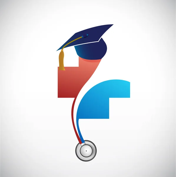 Illustrazione del concetto di laurea in campo medico — Foto Stock