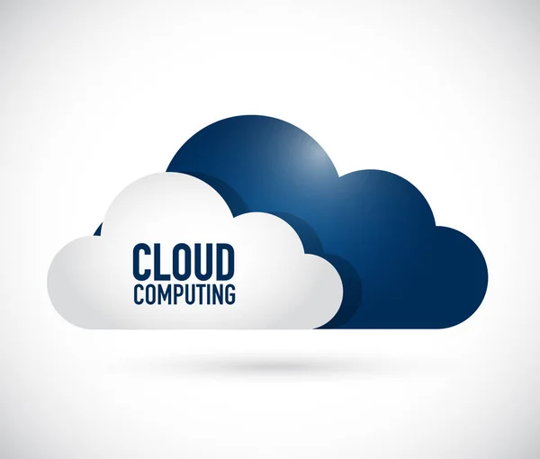 Cloud computing storage concept illustration — Stock Photo, Image