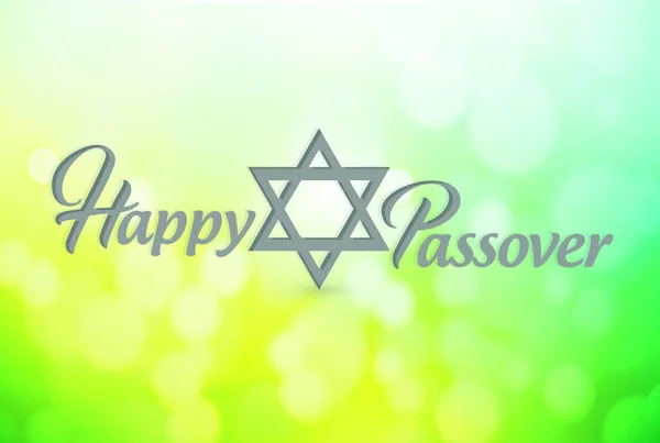 Happy passover sign card illustration design — Stock Photo, Image