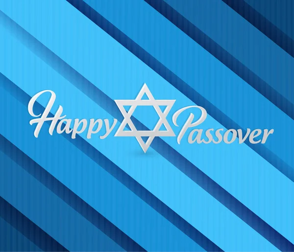 Happy passover sign card illustration — Stock Photo, Image