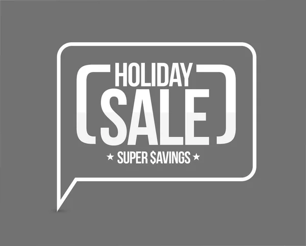 Vacanza vendita, super segno messaggio di risparmio — Foto Stock