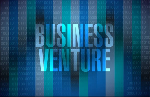 Üzleti vállalkozás bináris jel fogalma — Stock Fotó