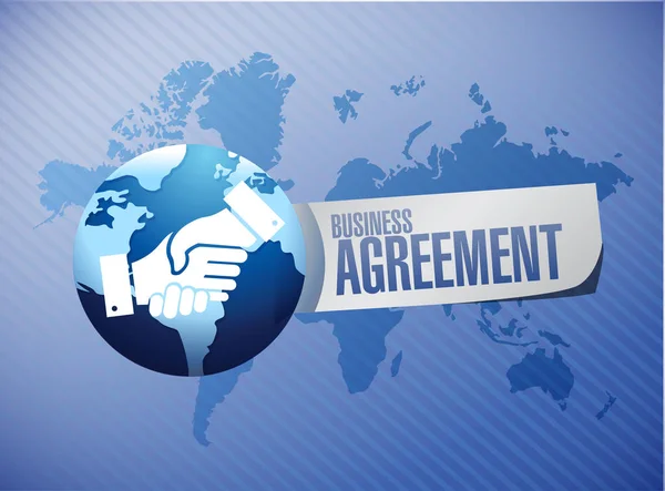 Mezinárodní obchodní dohody handshake koncept — Stock fotografie