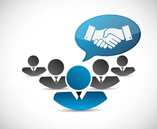 Teamwork business agreement handshake concept — Stock Photo, Image