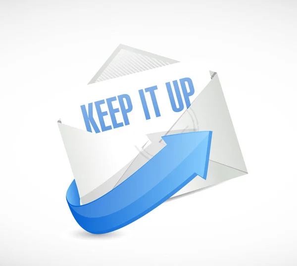 Keep it up mail sign concept illustration design — Stock Photo, Image