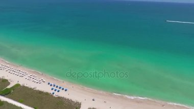 Surfside Miami 360 hava panoramik manzaralı. Oceanfront lüks