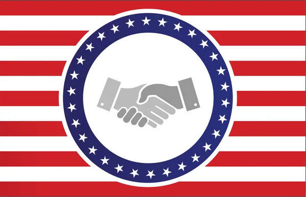 Inizio e strisce handshake concept — Foto Stock