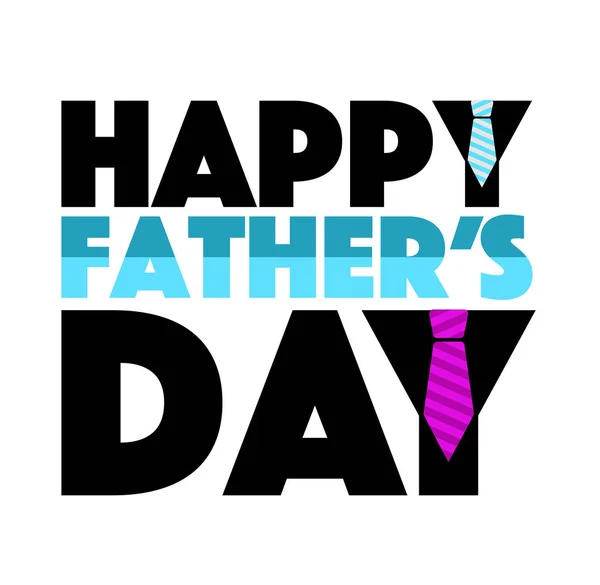 Gelukkig vader dag stapel stropdas afbeelding ontwerp — Stockfoto