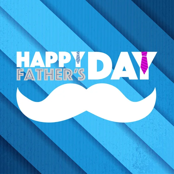 Feliz padre día bigote colgante signo —  Fotos de Stock