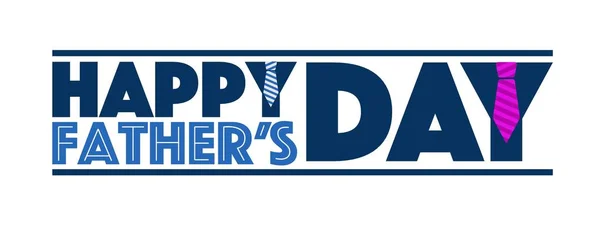 Ojcowie szczęśliwy dzień wąsy znak — Wektor stockowy