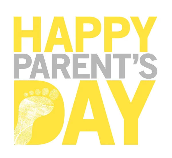 Fericit părinți zi stivă semn Ilustrație — Fotografie, imagine de stoc