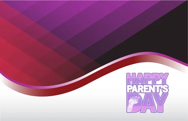 Illustrasjon av fargekortplakater for foreldre – stockfoto