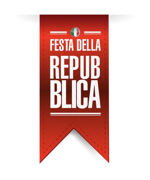 Festa della repubblica hanging banner — Stock Photo, Image