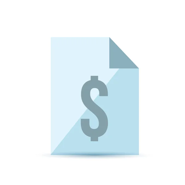 Invoice and dollar sign. illustration design — Stock Photo, Image