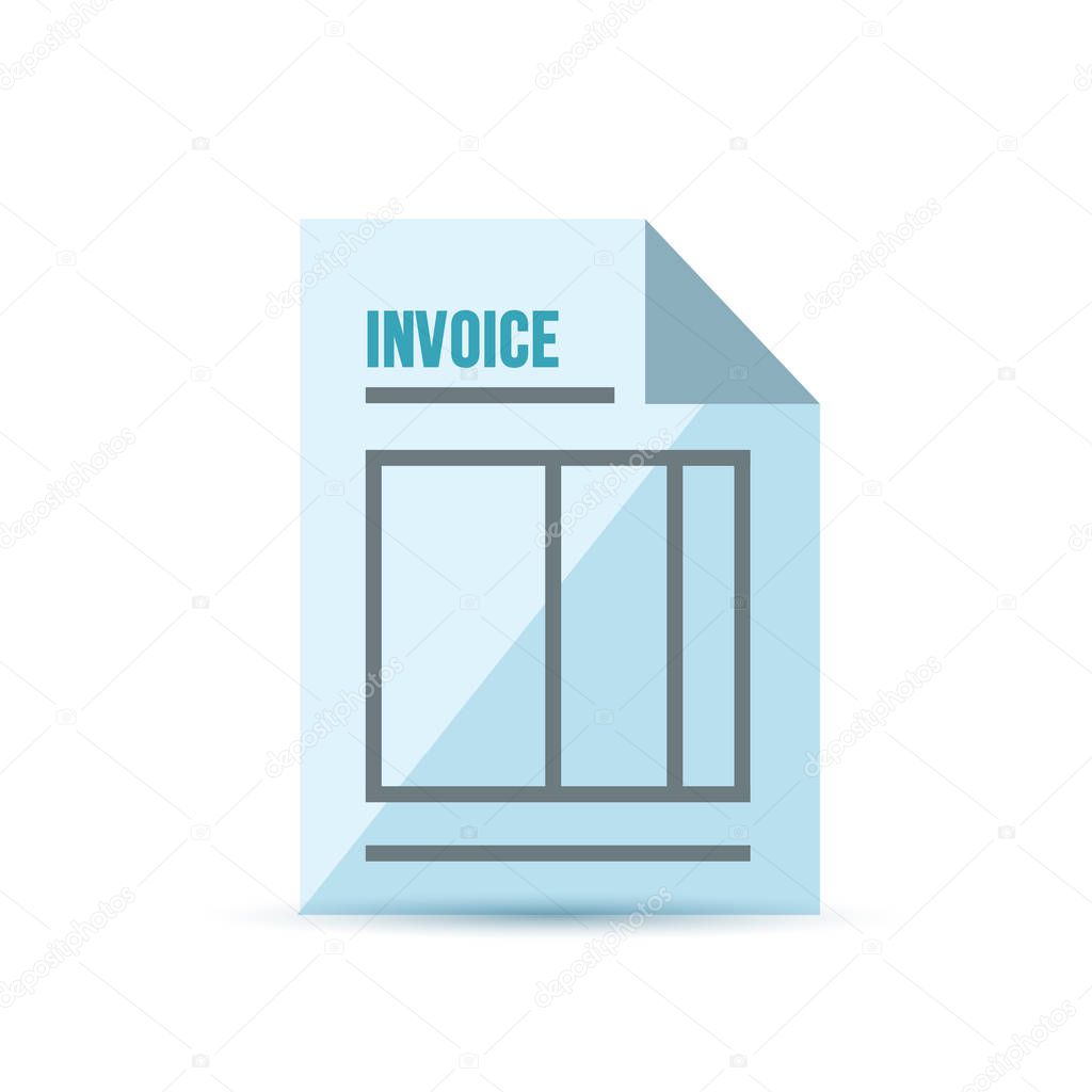 invoice form illustration design