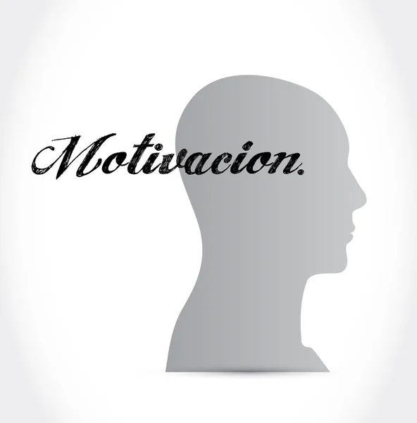 Motivation mind sign in Spanish concept — Stock Photo, Image