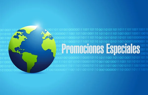 Special promotions in Spanish international sign — Stock Photo, Image
