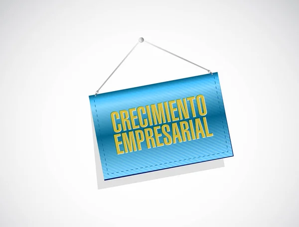 Επιχειρηματική ανάπτυξη σημάδι πανό στα Ισπανικά. — Φωτογραφία Αρχείου