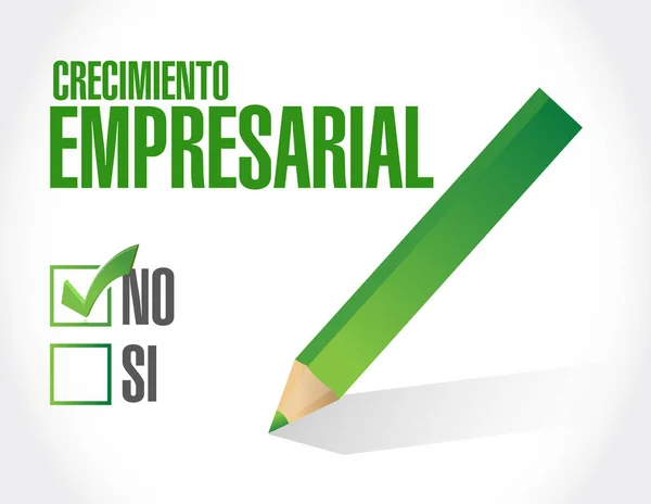 No hay signo de crecimiento empresarial en español . —  Fotos de Stock