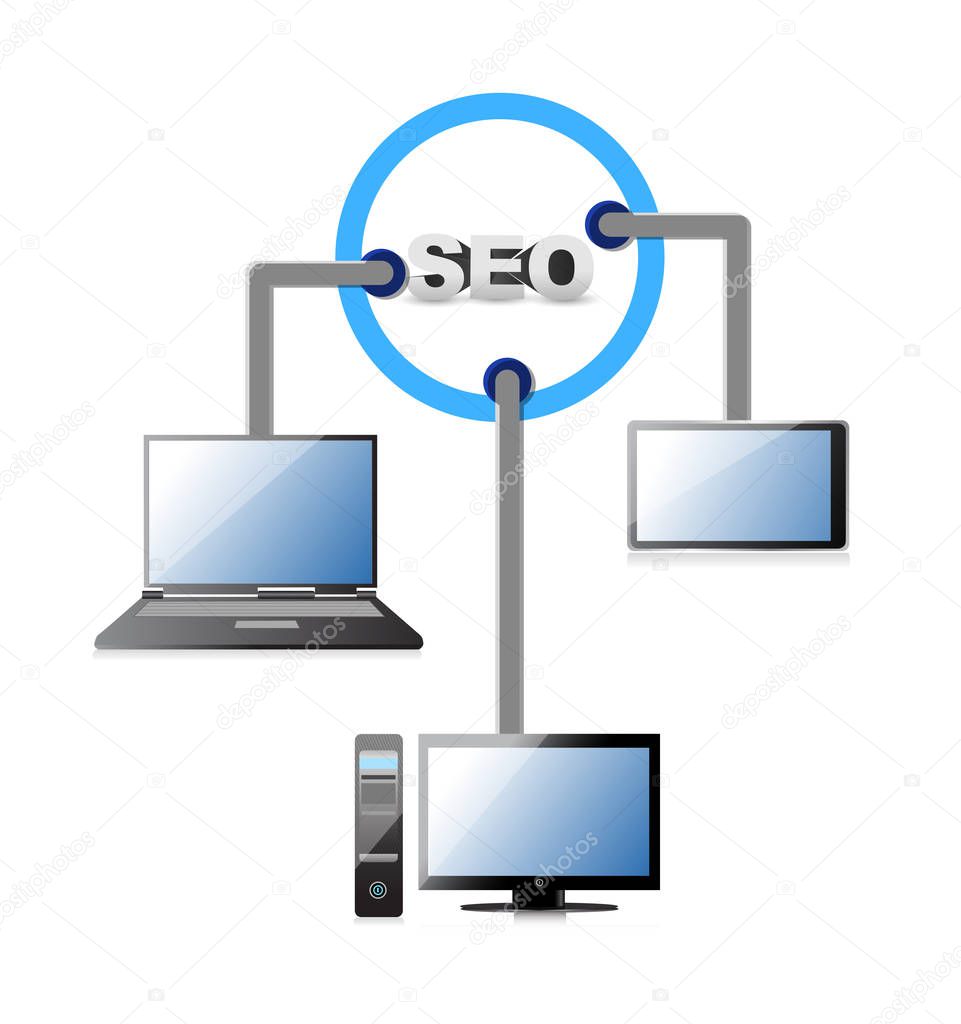 seo network illustration