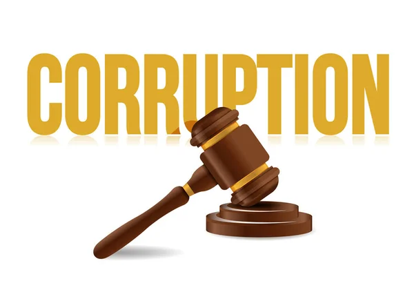 Corruption law concept icon illustration design — Stock Photo, Image