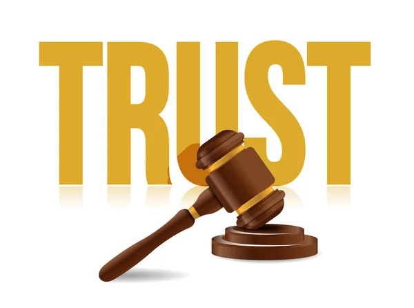 Legal trust concept icon illustration design — Stock Photo, Image