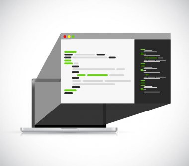 bilgisayar programlama 3d tarayıcı simge tasarlamak