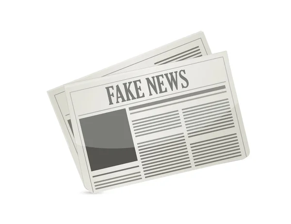 Icono de diseño de ilustración de periódico de noticias falsas — Foto de Stock