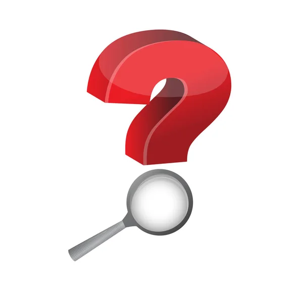 Question mark review concept illustration — Stock Photo, Image