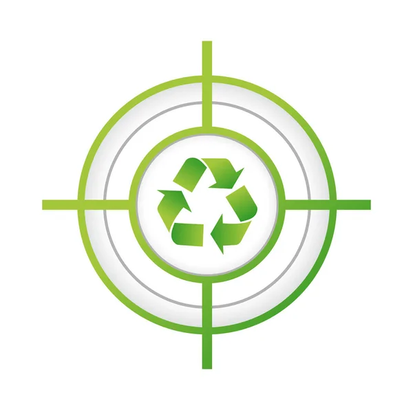 Recycle target sign concept illustration design — Stock Photo, Image