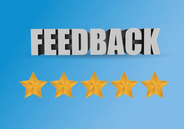 Positieve feedback teken concept illustratie — Stockfoto