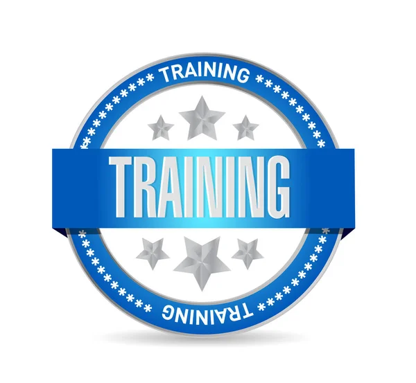 Blue training seal illustration design — Stock Photo, Image