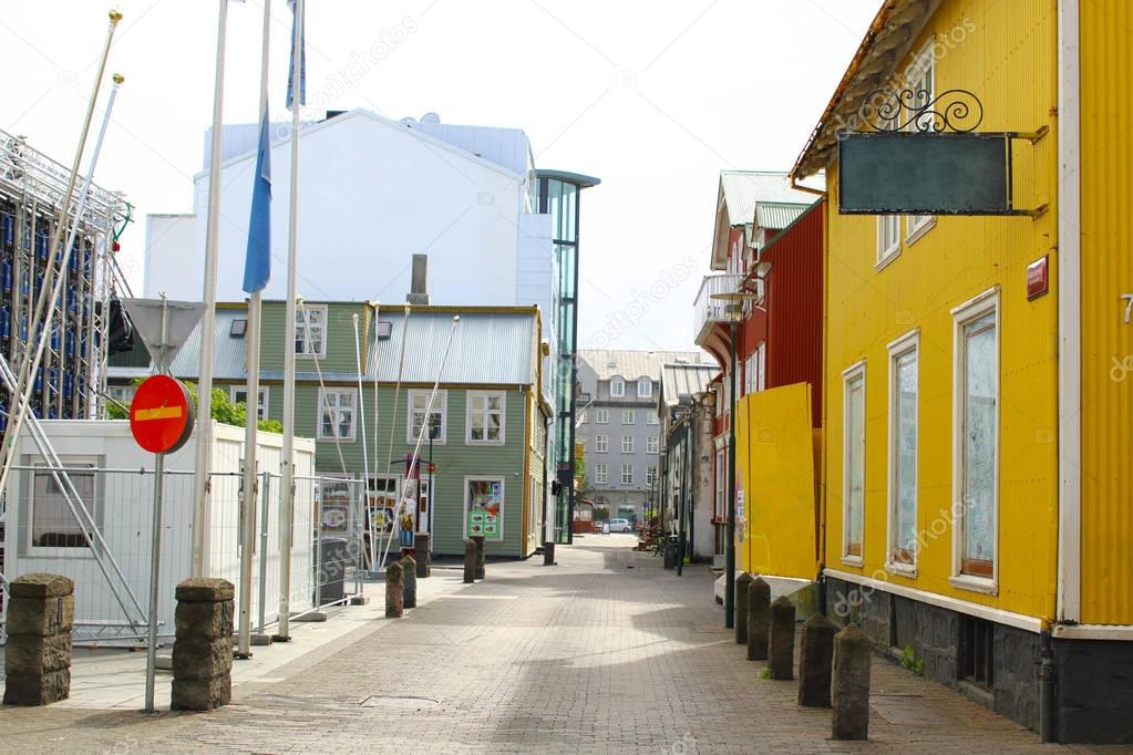 colorful houses, Reykjavik, Iceland 