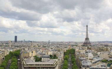 Paris, Temmuz 2017: Skyline Eyfel Kulesi, Paris manzaralı
