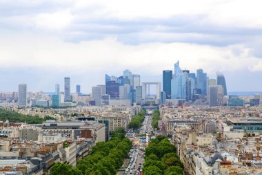 Paris, Fransa 2017: Finans bölgesine ve Avenue de la Gran