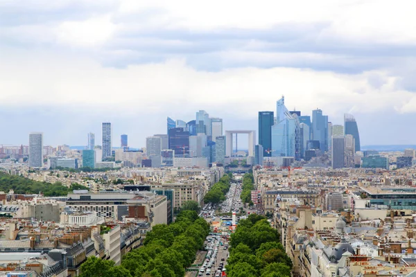 Paris, France 2017: Financial district and The Avenue de la Gran — Stock Photo, Image