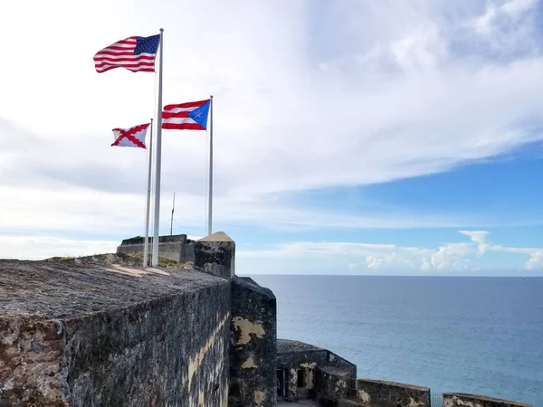 El Morro castle at old San Juan, Puerto Rico. — Stock Photo, Image