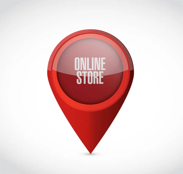 Online mağaza işaretçi işareti kavramı — Stok fotoğraf
