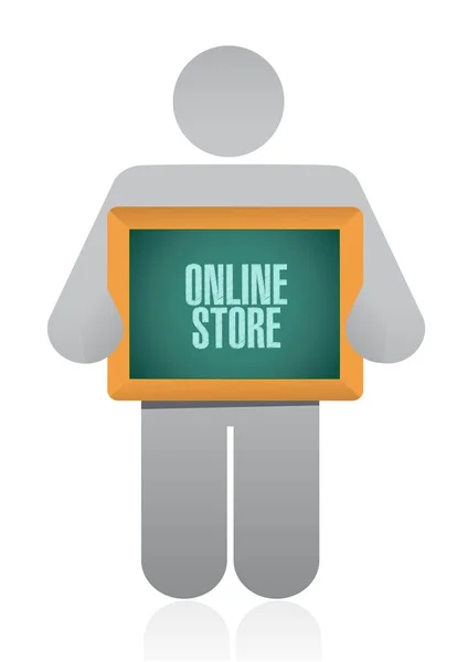 Online store sign concept illustration — Stock Photo, Image