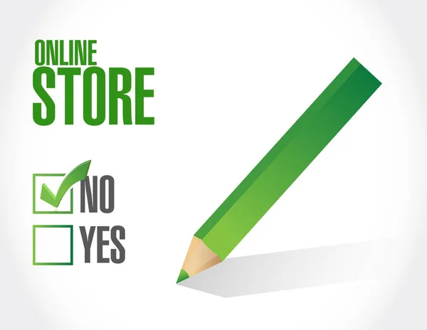 No online store sign concept illustration — Stock Photo, Image